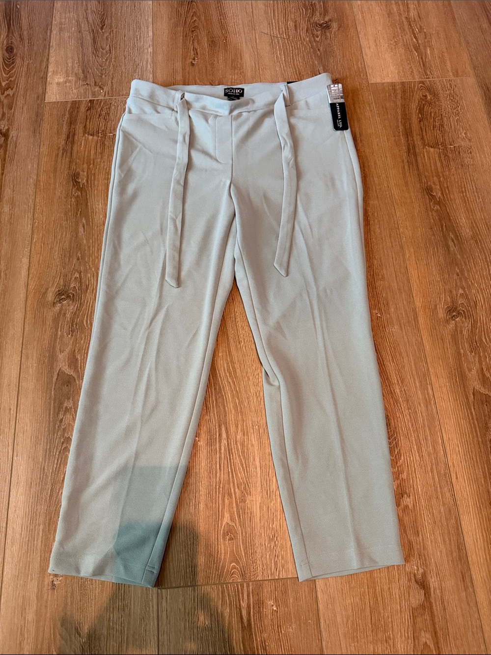 Soho Light Green Straight-Leg Women's Dress Pants
